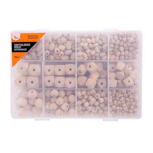 Craft Uncoated Mixed Wooden Beads By Bead Landing™